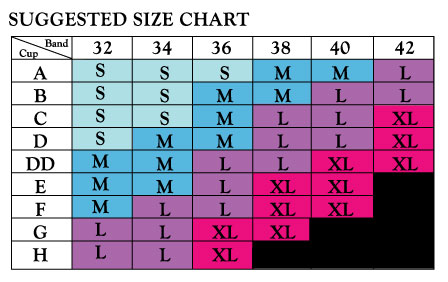 Autumnz Hands Free Bra Size Chart