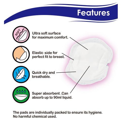PumpOnTheGo Soft Touch Disposable Breast Pad